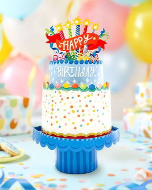 Confetti Birthday Cake ( Pop-up Greeting Cards)