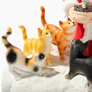 Santa’s Light Of Hope- A Cat’s Christmas Wish Inspirational Collectible Figurine- Helps Feed Shelter Cats in Need -Faire