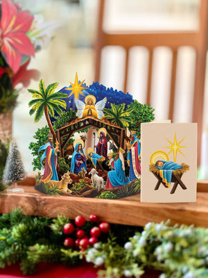 Mini Nativity ( Mini Pop-up Greeting Cards)