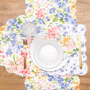 Florian Floral Round Placemat