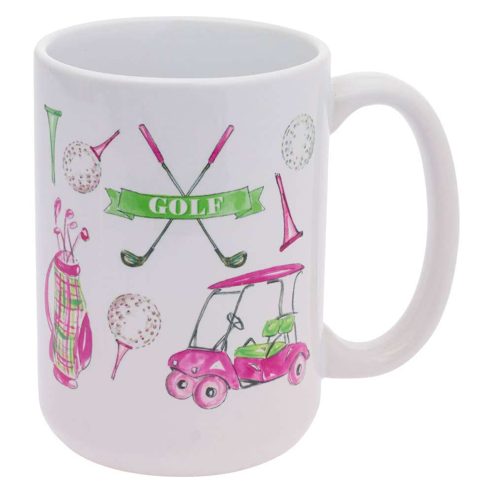 Girly Golf 15 oz. Ceramic Mug Rosanne Beck Rosanne Beck