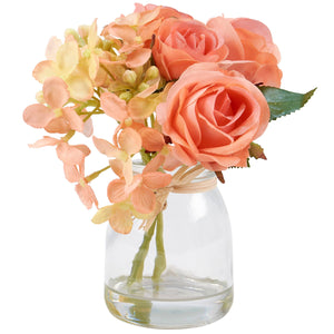 Peach Roses Vase