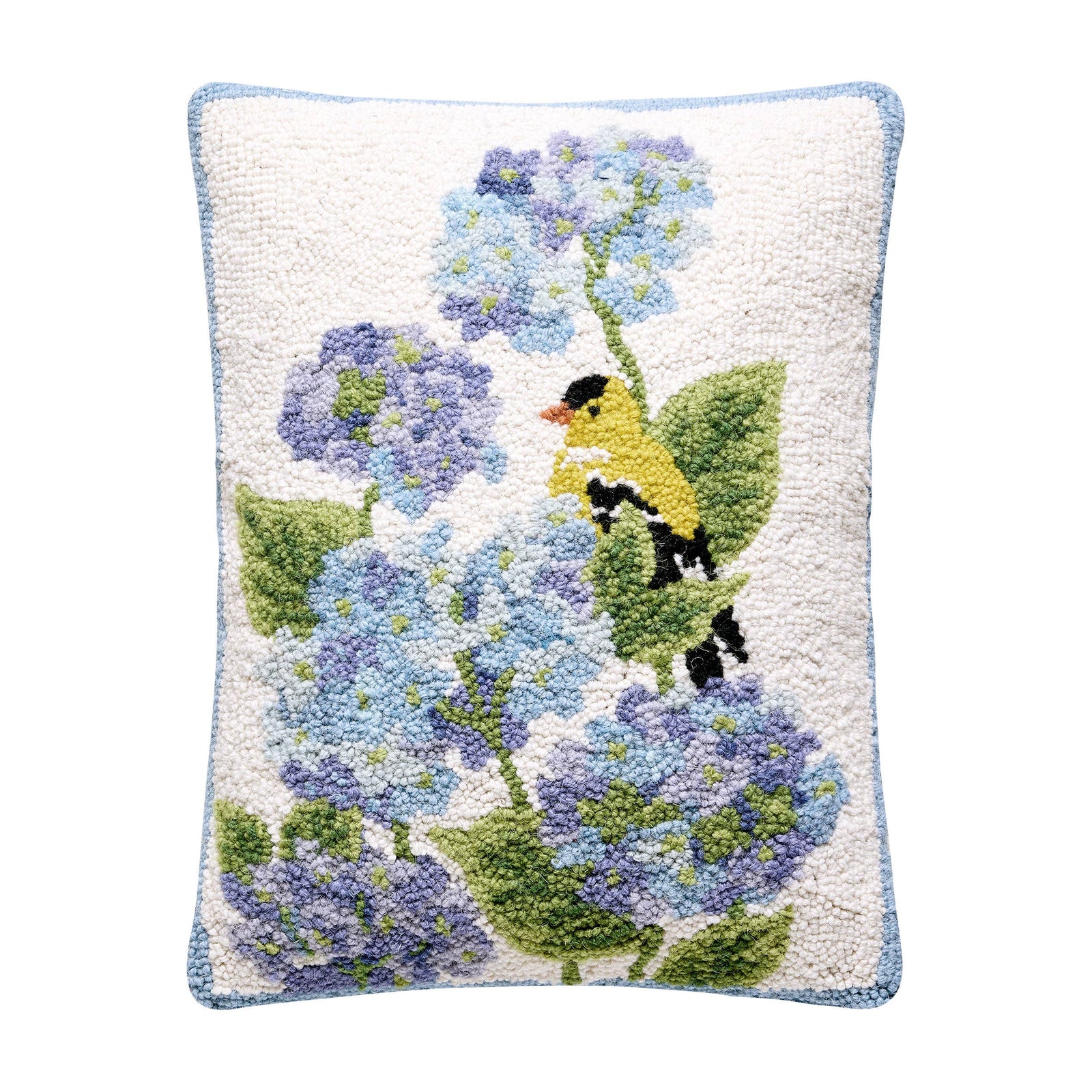 Hydrangea Bird Hook Pillow - Mary Lake Thompson