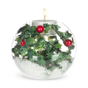 Holly & Snow Ball Votive