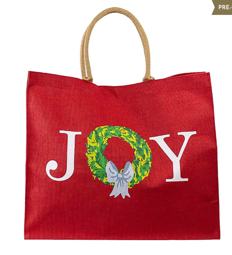 Joy Wreath Carryall Tote