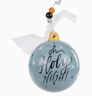 Oh Holy Night Manger Ornament