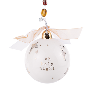 Gold Star Oh Holy Night Ornament