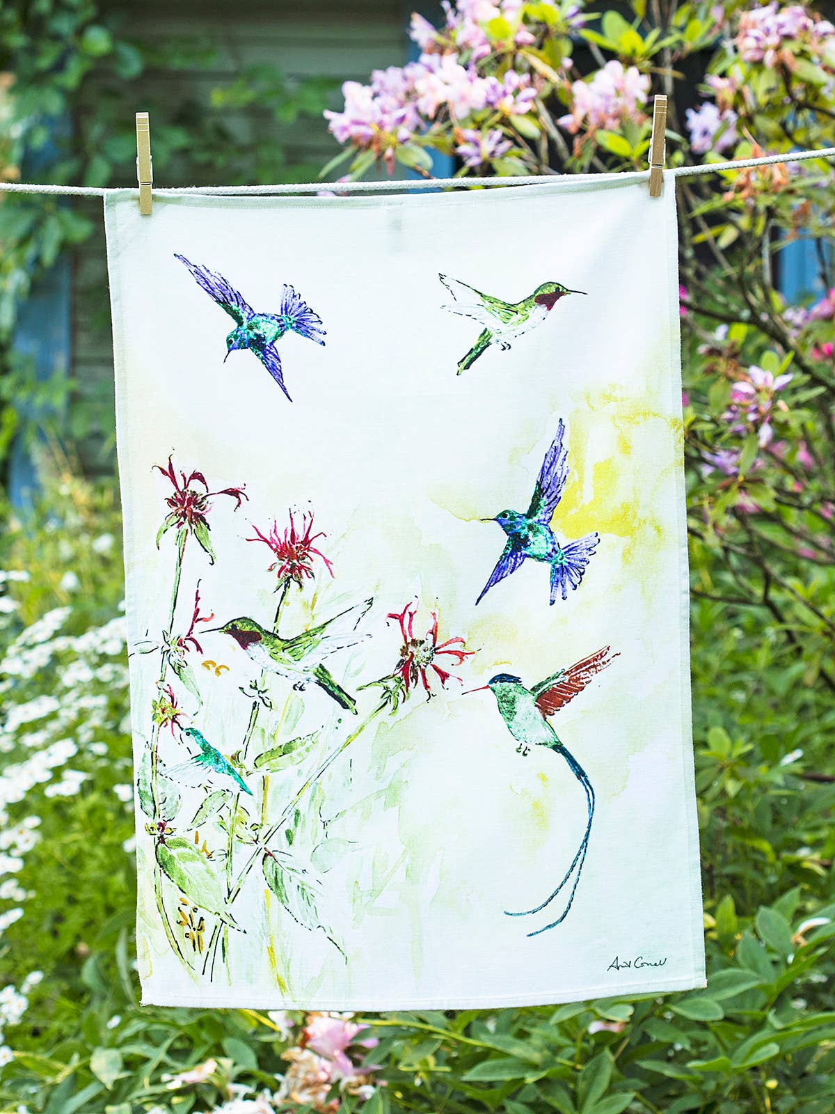 Hummingbird Tea Towel