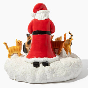 Santa’s Light Of Hope- A Cat’s Christmas Wish Inspirational Collectible Figurine- Helps Feed Shelter Cats in Need -Faire
