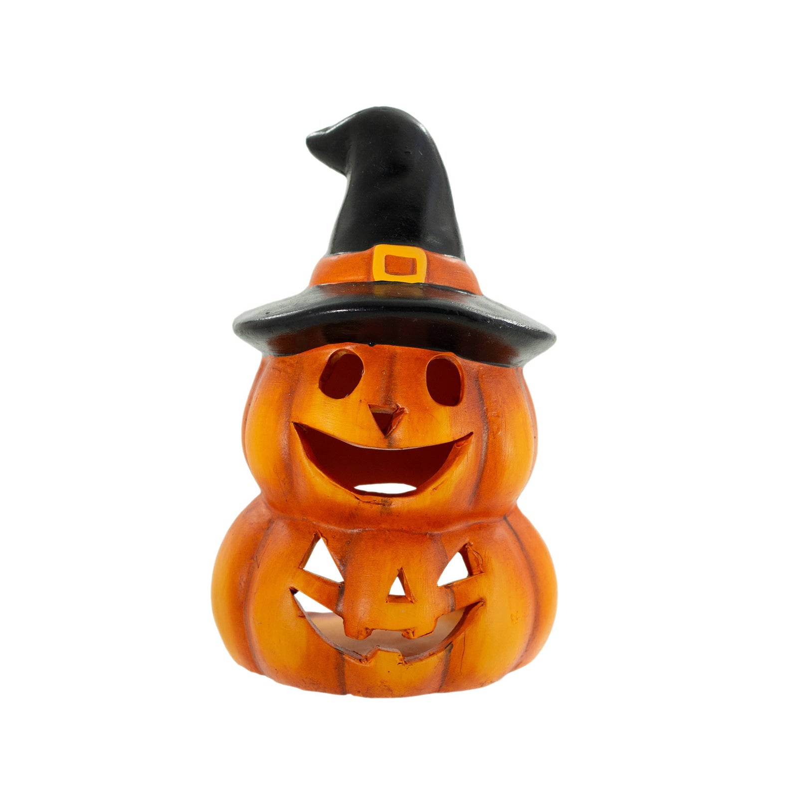 Double Stack Jack O'Lantern Halloween Decor