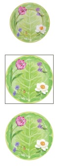 Floral Majolica Dinner Plate