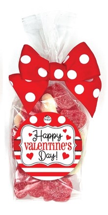 Oh Sugar Happy Valentines Day candy Red and white gummies