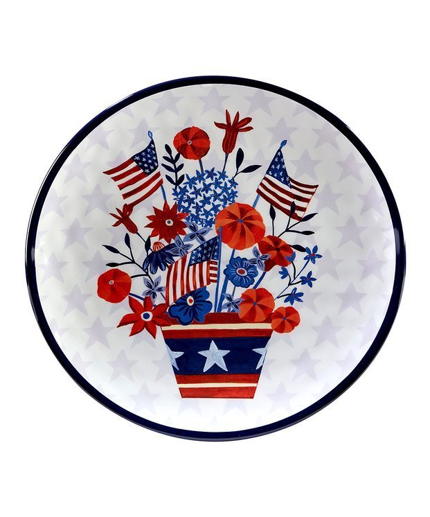 Stars And Stripes Large Round Platter