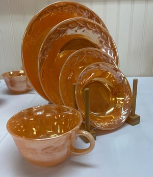 Orange Tea Saucers