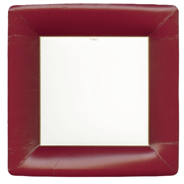 Grosgrain Cranberry Sq Dinner Plate