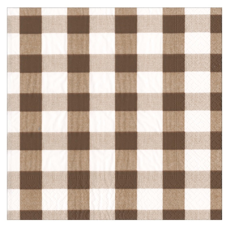 Gingham Chocolate Napkin Luncheon