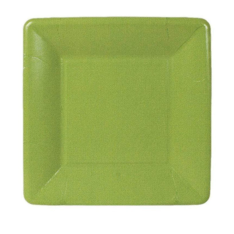 Moss Green Paper Salad Plate