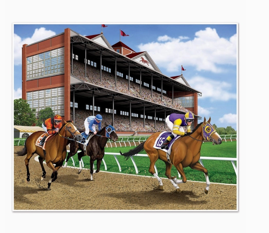 Large Horse Racing Photo-Op Backdrop