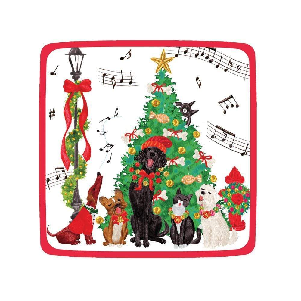 Caroling Pets Salad Plate