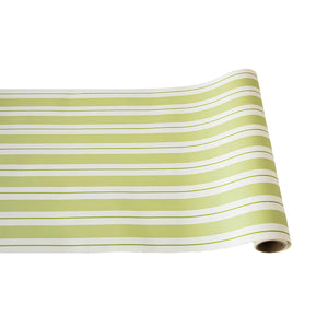 Green Awning Stripe Table Runner