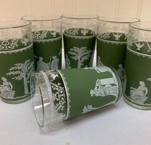 Green Roman Glasses S6