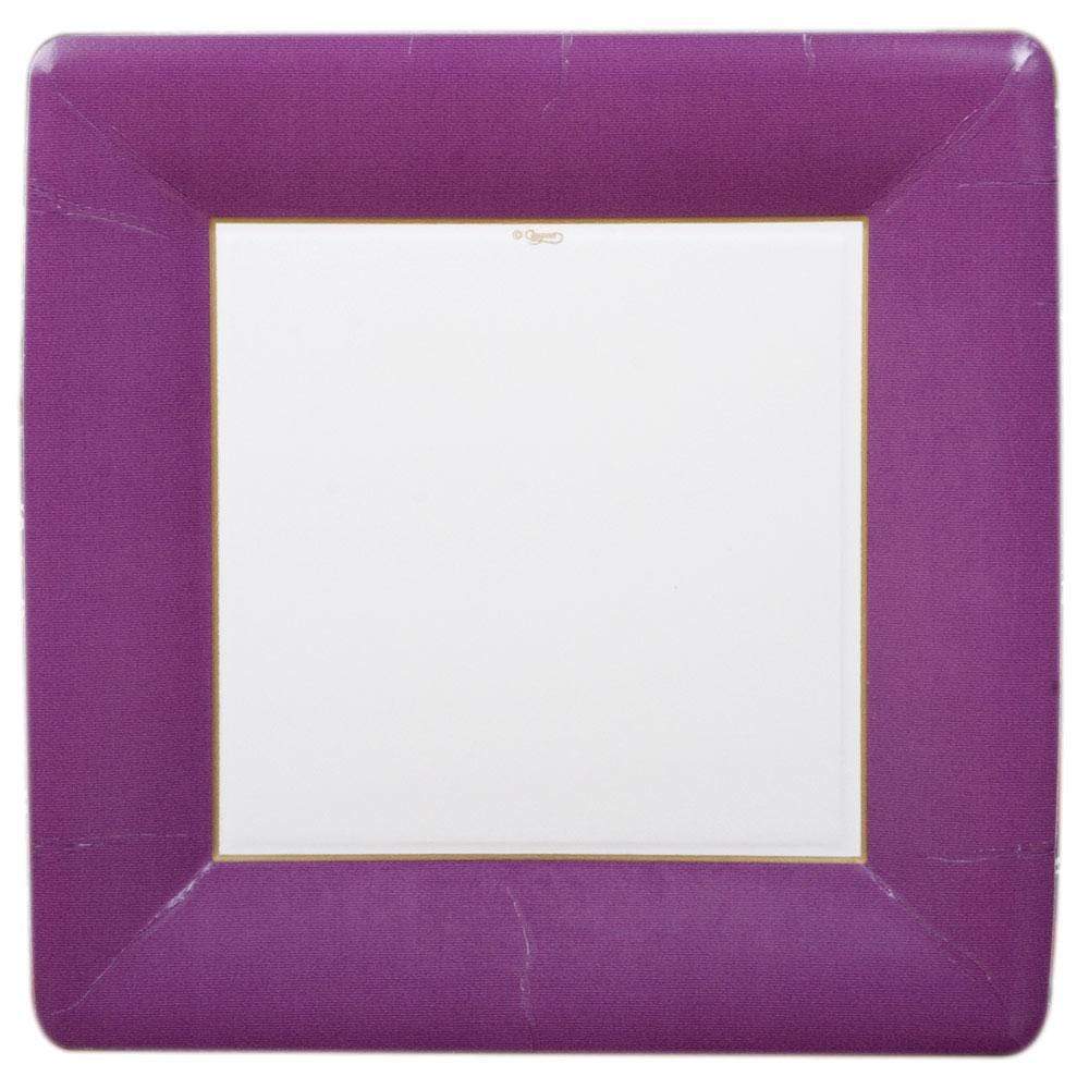 Purple Square Dinner Plates