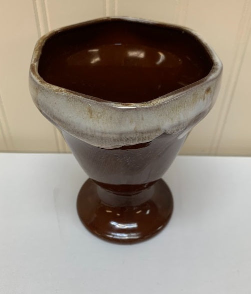 Stoneware Pedestal Parfait Sunday Glass